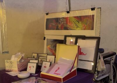 Meine Kunst mit dem Lastenrad auf dem Wintermarkt